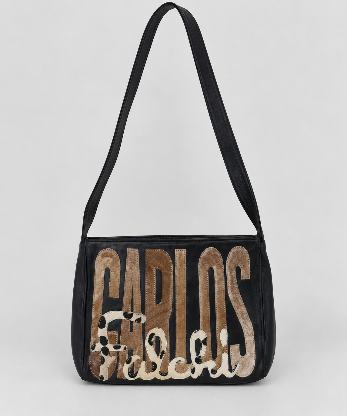 Carlos Falchi Leather Shoulder Bag